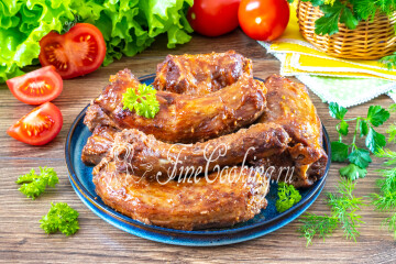 Шеи индейки в духовке