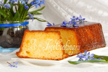 Апельсиновый кекс на рисовой муке