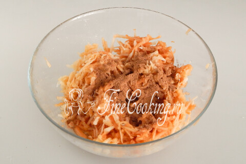 Яблочная стружка, ароматизированная молотой корицей