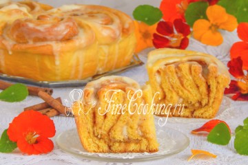 Булочки Синнабон (Cinnabon) тыквенные