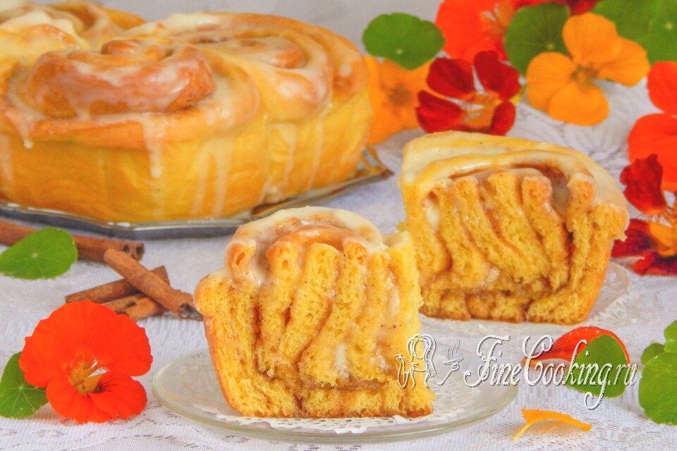 Булочки Синнабон (Cinnabon) тыквенные — готовое блюдо