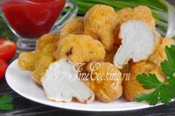 Цветная капуста в кляре