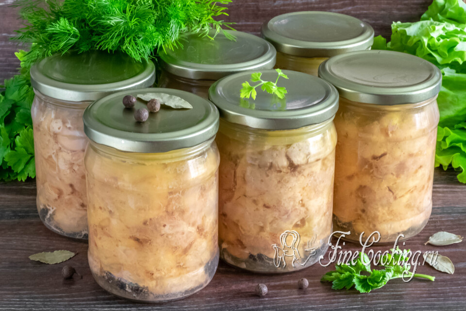 Домашняя тушенка из курицы — готовое блюдо