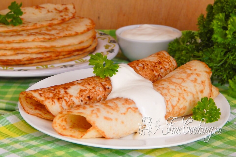 Капустные блины — готовое блюдо