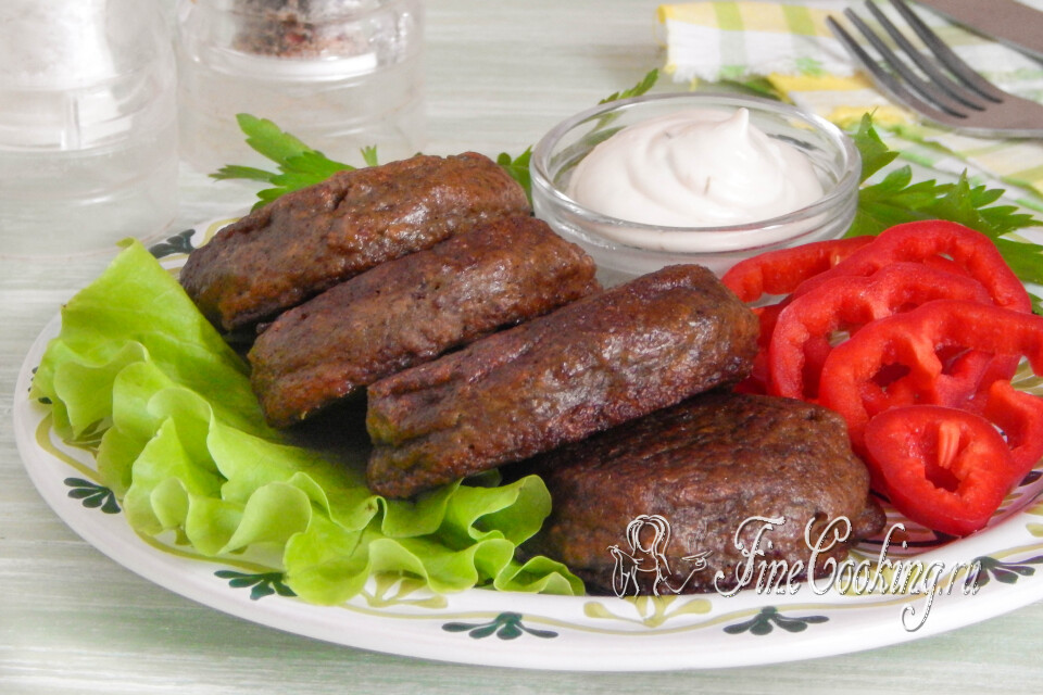 Котлеты из куриной печени — готовое блюдо