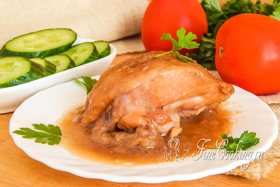 Курица по-еврейски — готовое блюдо