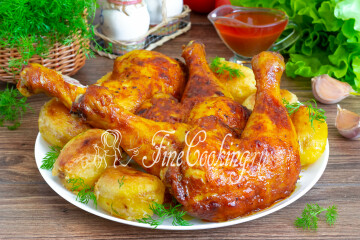 Куриные окорочка в духовке