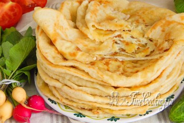 Лепешки с сыром на закваске