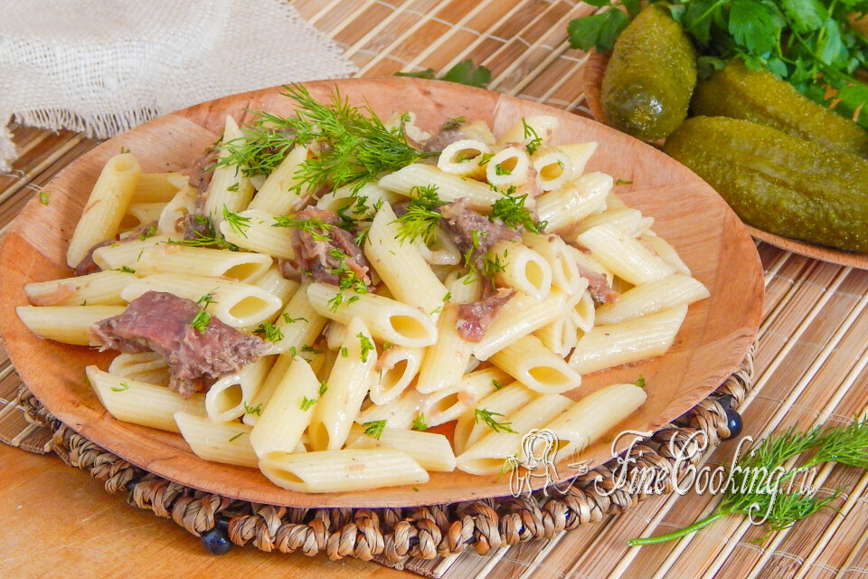 Макароны по-флотски (с тушенкой) — готовое блюдо