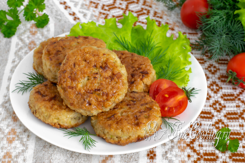 Овсяные котлеты (из геркулеса) — готовое блюдо