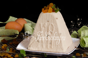 Пасха из ряженки