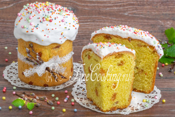 Пасхальный заварной кулич