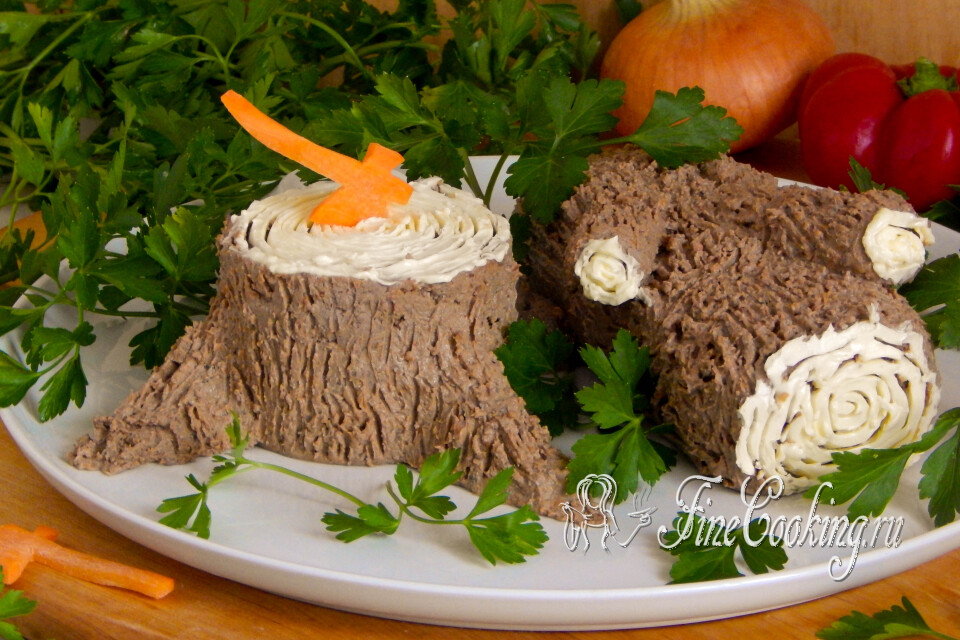Паштет из куриной печени — готовое блюдо