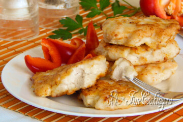 Рубленые куриные котлеты