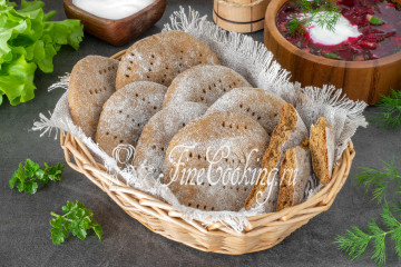 Ржаные лепешки на кефире без дрожжей в духовке