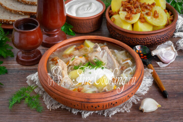 Щи из квашеной капусты