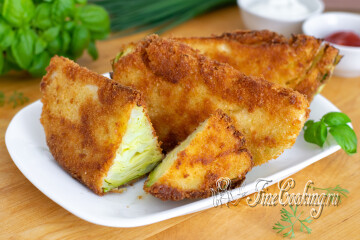 Шницели из молодой капусты