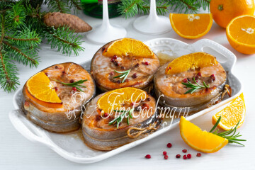 Стейки форели в духовке