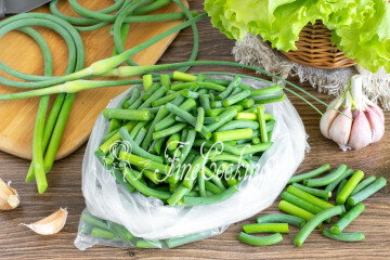 Стрелки чеснока на зиму