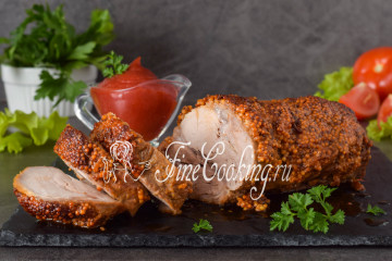 Свинина, запеченная в горчице в духовке