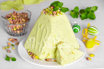 Творожная пасха фисташковая