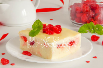 Творожная запеканка со сметанной заливкой