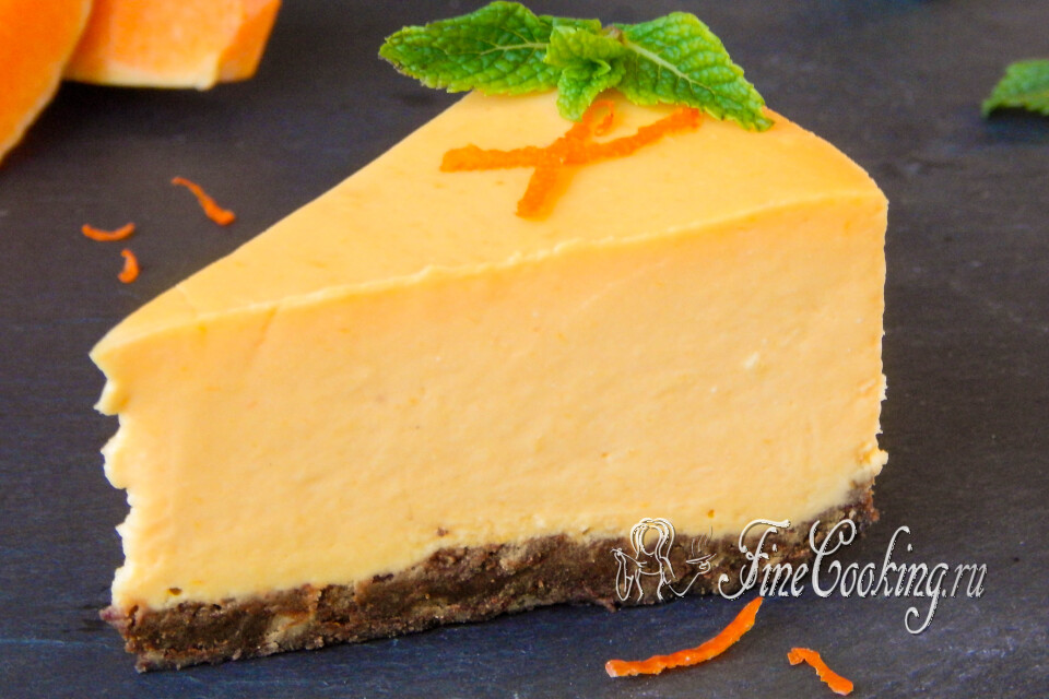 Тыквенный чизкейк — готовое блюдо