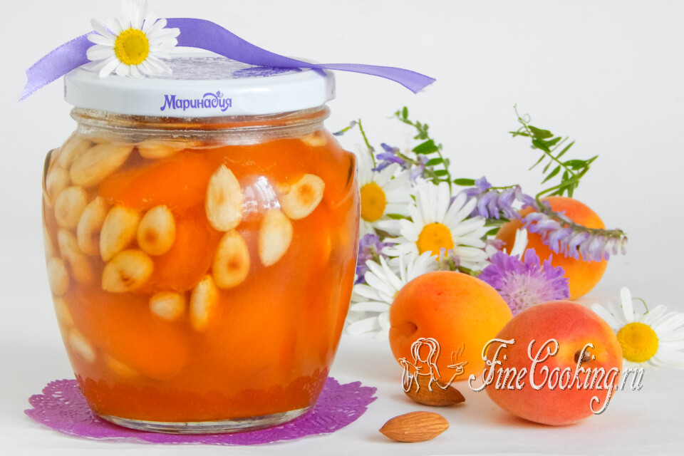 Варенье из абрикосов с орехами на зиму — готовое блюдо