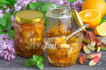 Варенье из ревеня с апельсином на зиму