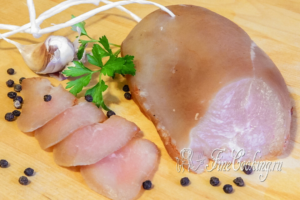 Вяленая куриная грудка — готовое блюдо