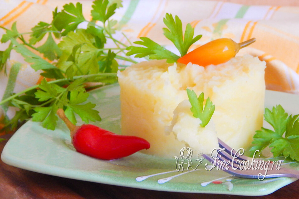 Вкусное картофельное пюре — готовое блюдо